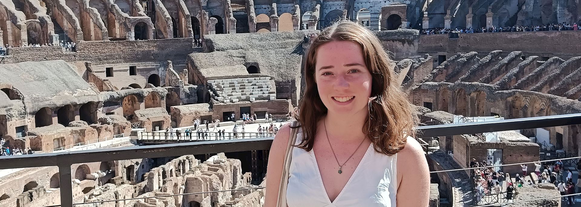 Natasha at the Colosseum in Rome, Italy