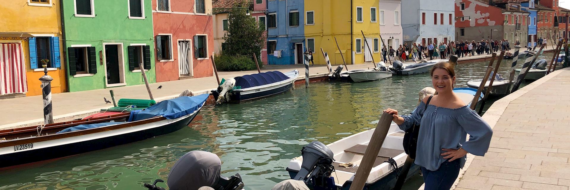 Peyton in Burano, Venice, Italy