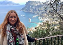 Samantha in Capri, Italy