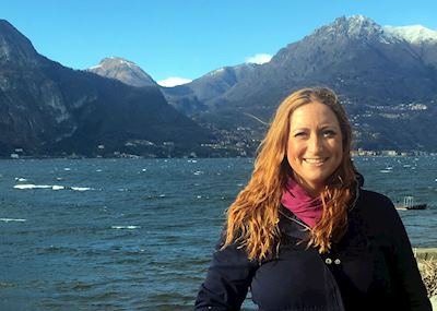 Samantha at Lake Como, Italy