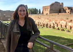 Samantha at the Roman Forum in Rome, Italy