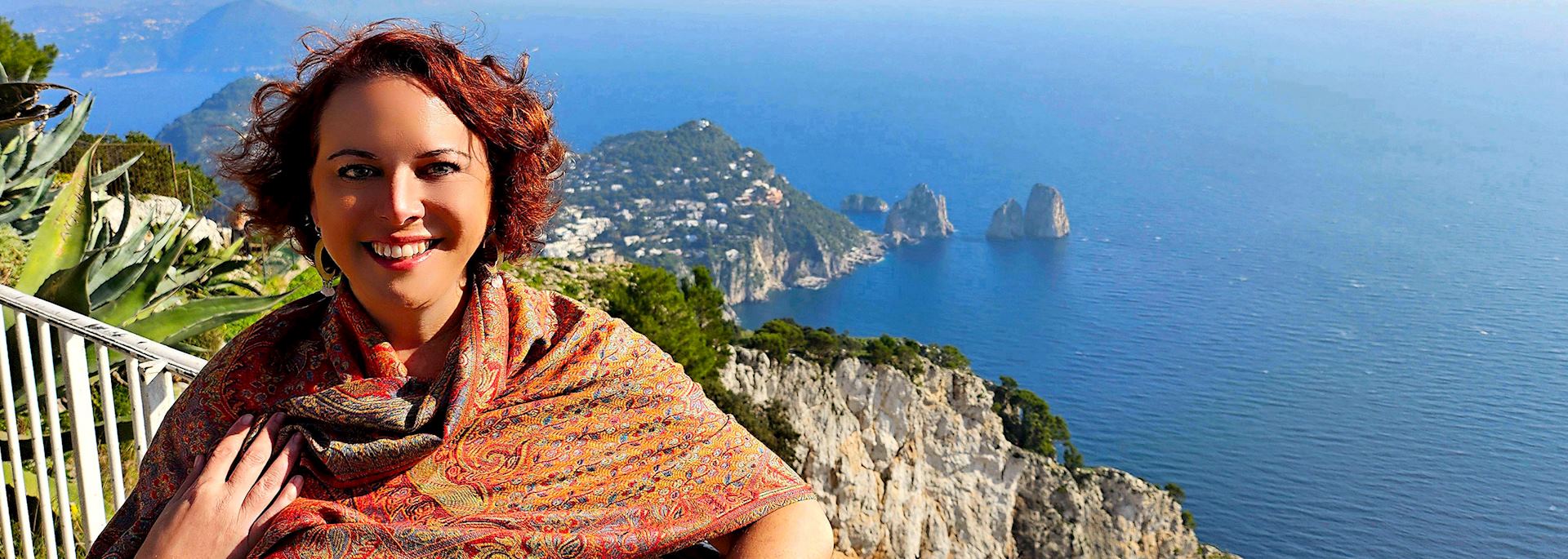 Sarah on the Amalfi Coast, Italy