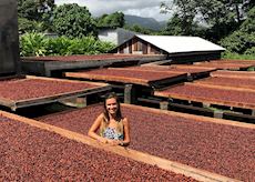 Anna at Carlton Cocoa Station, Grenada
