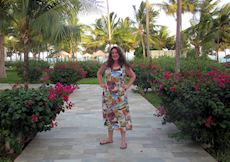 Annabel at Baraza, Zanzibar