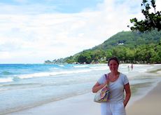Annabel on Beau Vallon Beach, Mahé, Seychelles