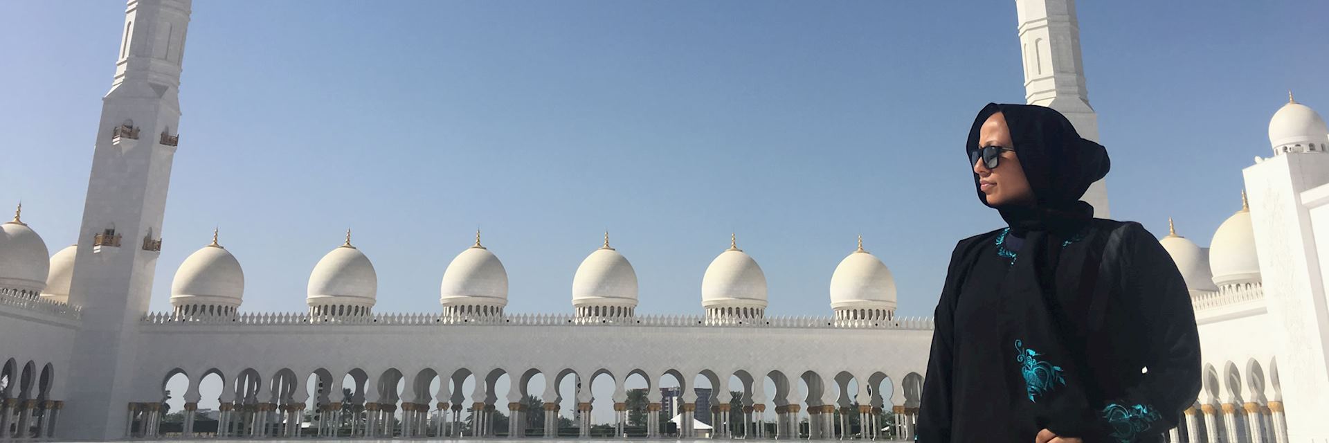 Blaise at the Grand Mosque, Abu Dhabi