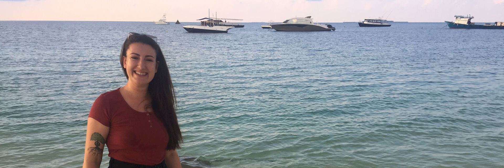 Ella in the Maldives