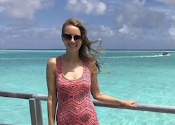 Kate on Bora Bora, French Polynesia