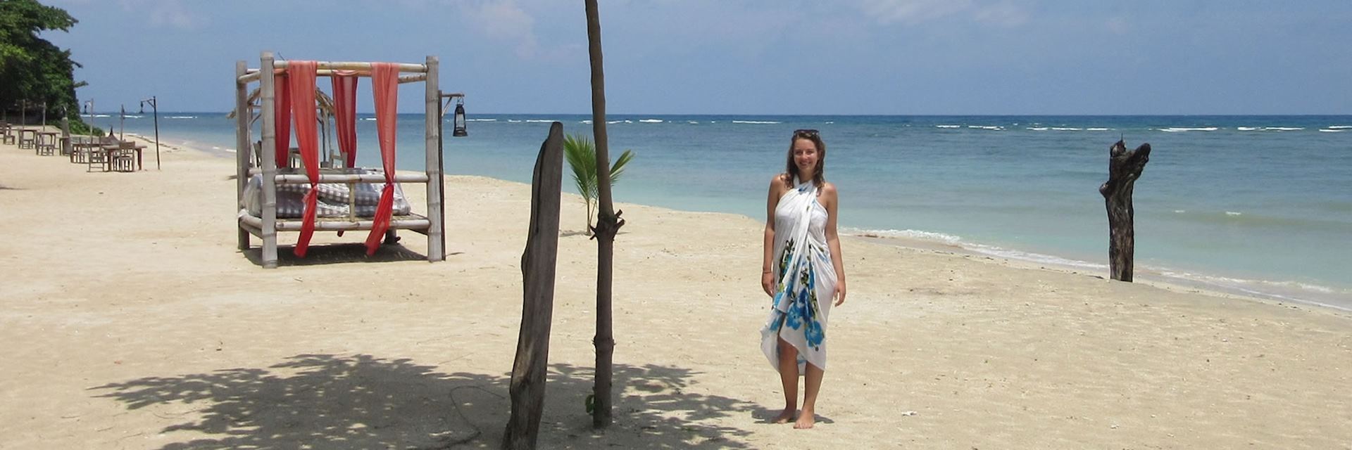 Kate at the Tugu Lombok in Indonesia