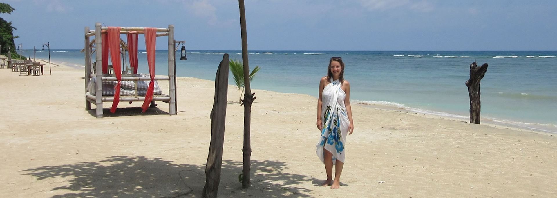 Kate at the Tugu Lombok in Indonesia