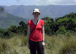 Alison in Munnar, India