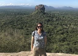 On top of Pidurangala Rock, looking out to Sigiriya Rock, Sri Lanka