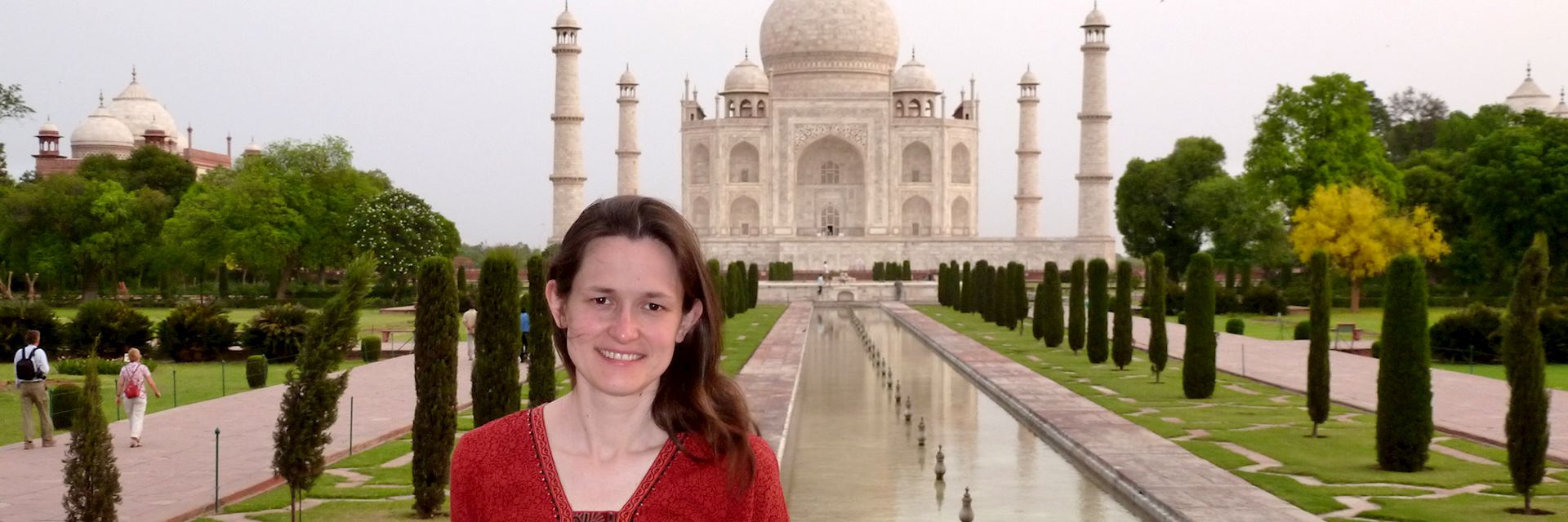 Alison at the Taj Mahal