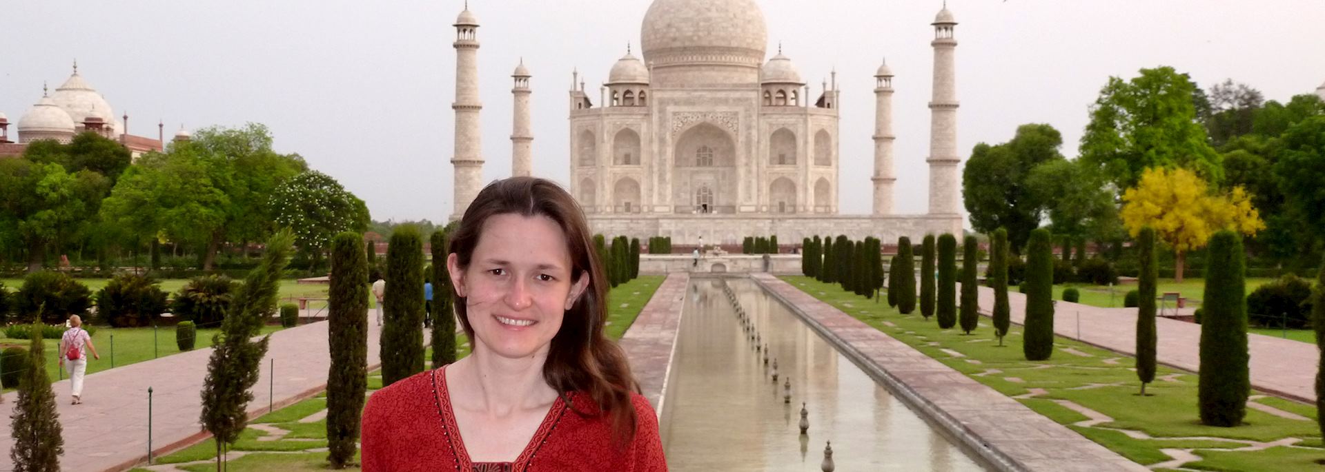 Alison at the Taj Mahal