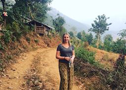 Amber village walk in Kurintar, Nepal