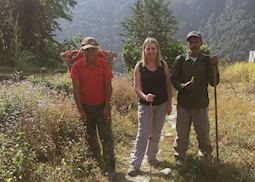 Amber trekking in the Annapurna’s, Nepal