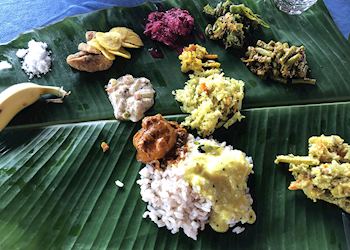 Sadya dish, Kerala, India