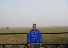 Carol in Chitwan National Park, Nepal