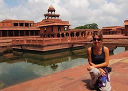 Carol at Fatehpur Sikri, India