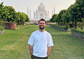 Connor at Mehtab Bagh in Agra, India