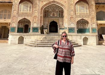 Ella at Amber Fort, Jaipur, India