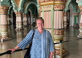 Ella visiting Mysore Palace, India