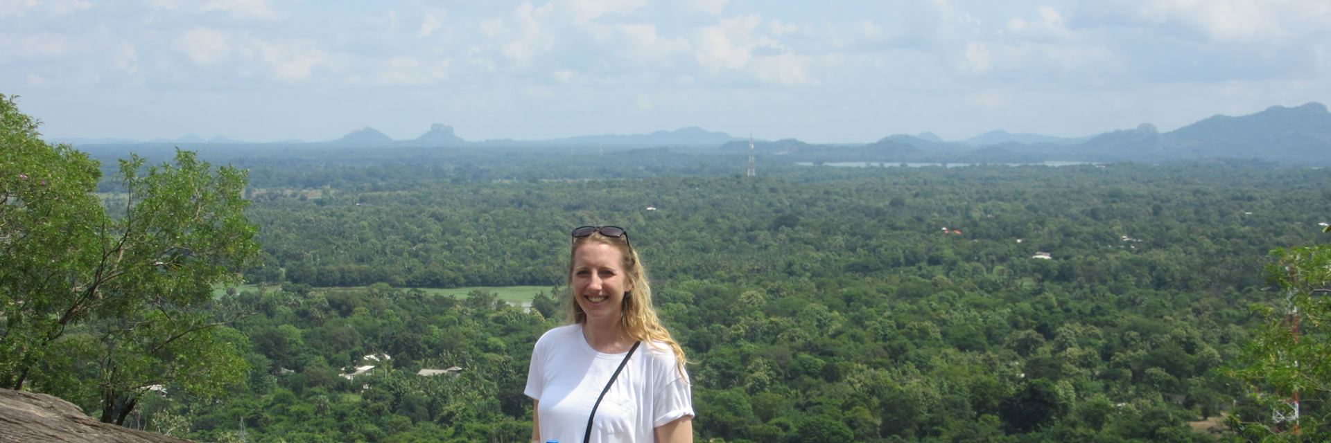 Heather at Dambulla Caves, Sri Lanka