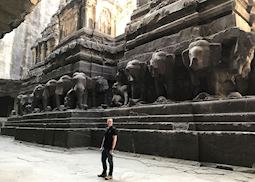 Jason at the Ellora and Ajanta Caves, Aurangabad