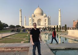 Jason at the Taj Mahal, Agra