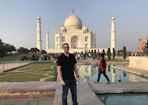 Jason at the Taj Mahal, Agra