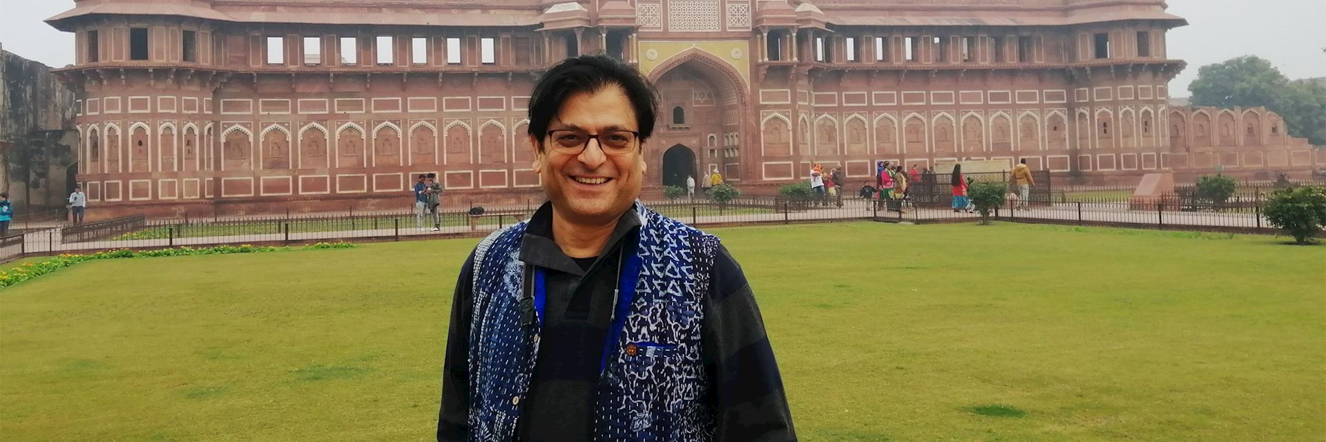 Jayant at the Red Fort in Agra, India
