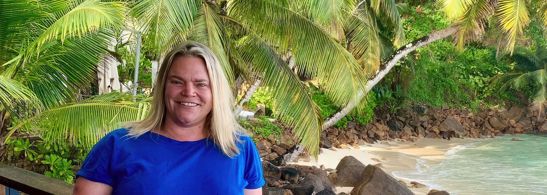 Kate in the Seychelles