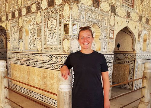 Lauren at the Amber Fort, Jaipur