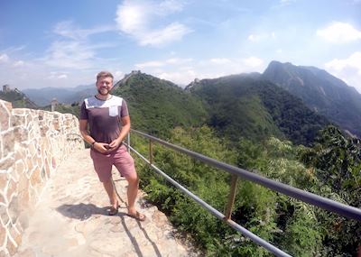 Matt on the Great Wall of China