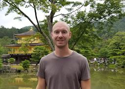 Niall at the Golden Pavilion (Kinkakuji), Kyoto, Japan