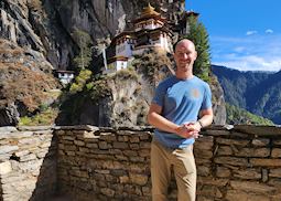 Niall at Tiger's Nest Monastery, Bhutan
