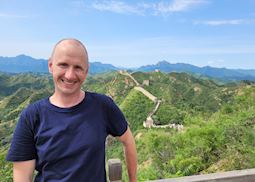 Nick at Jinshanling section of the Great Wall, China