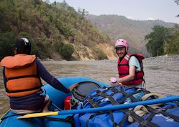 Nick rafting on the Seti River, Nepal