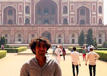 Rob outside Humayun's Tomb, Delhi, India