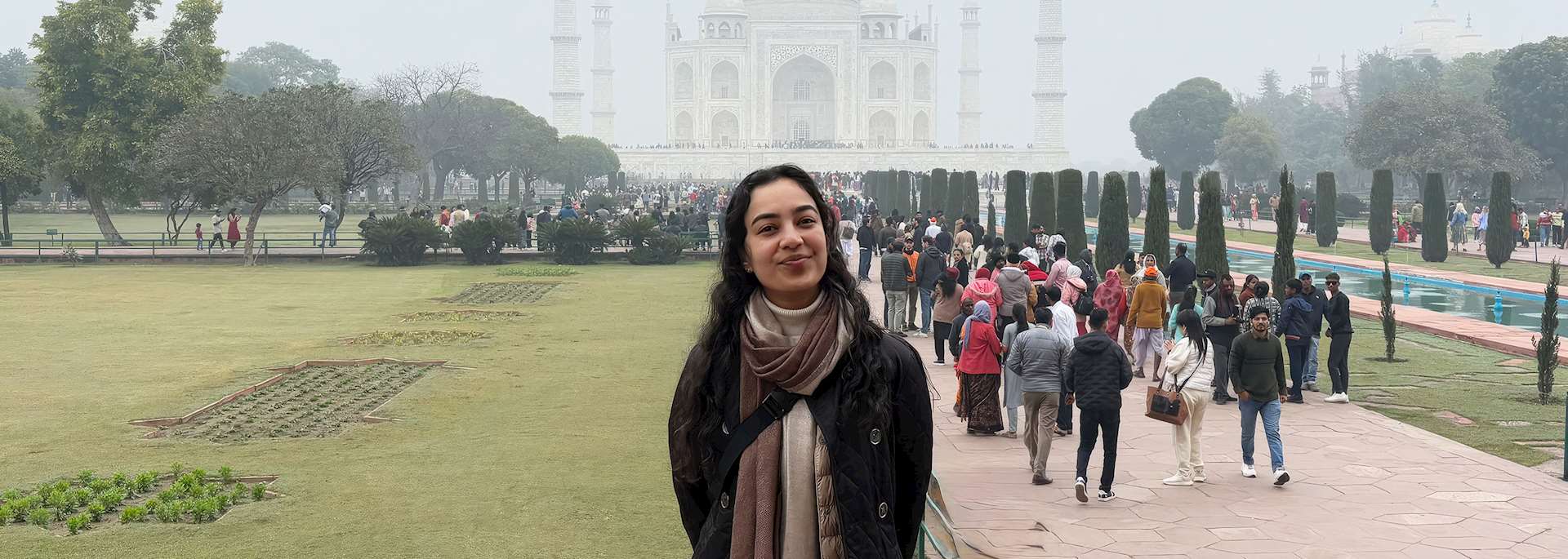 Siya at the Taj Mahal, India