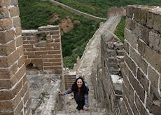 Sophie at the Great Wall of China