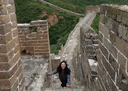 Sophie at the Great Wall of China