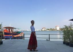 Tara next to the harbour in Cochin, Kerala