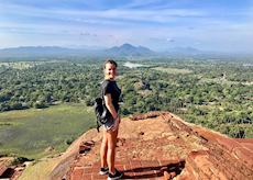 Vicky on Sigiriya Rock