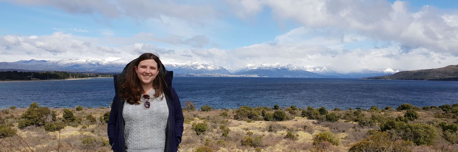 Abigail in the Lake District, Argentina