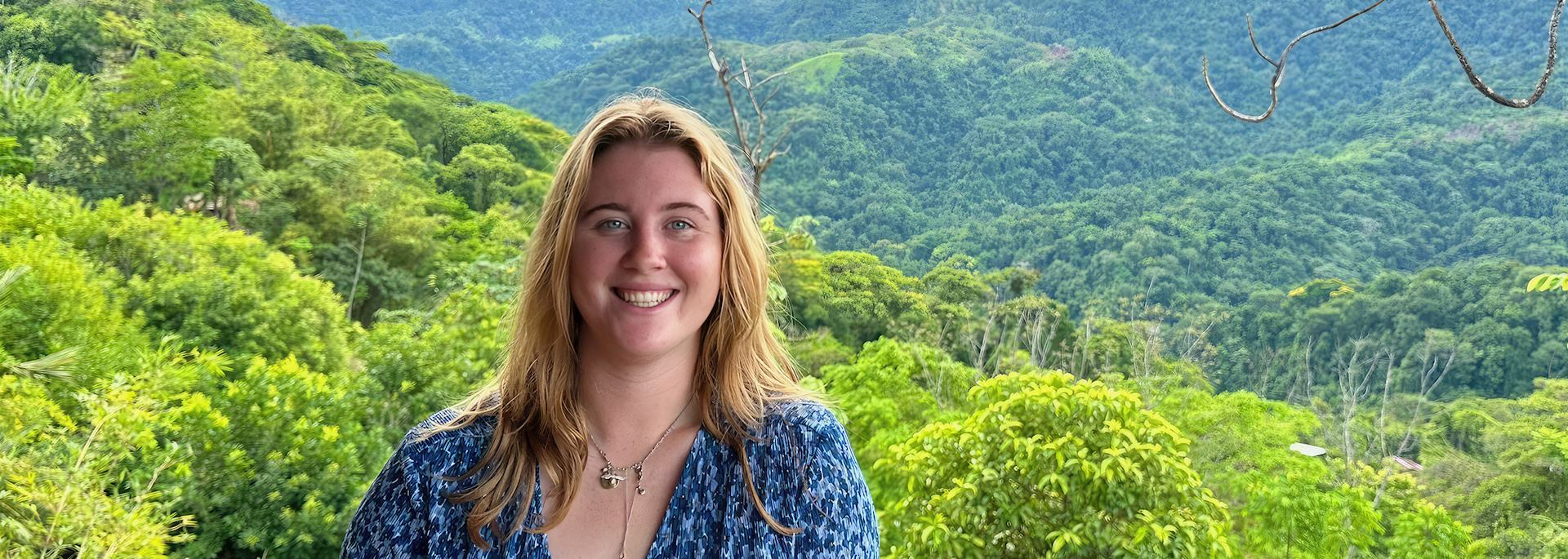 Alice visiting Costa Rica