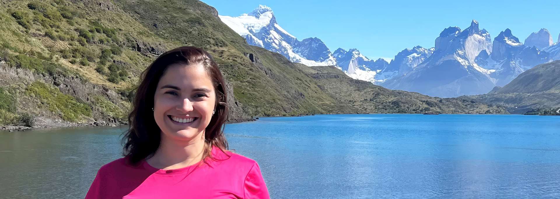 Ana visiting Patagonia, Chile