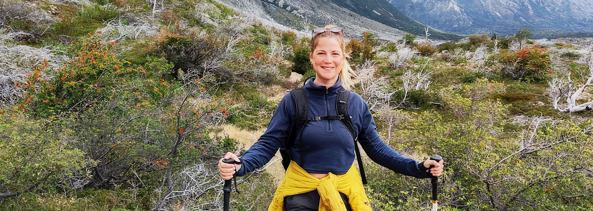 Anna on the French Valley hike, Torres del Paine, Chile
