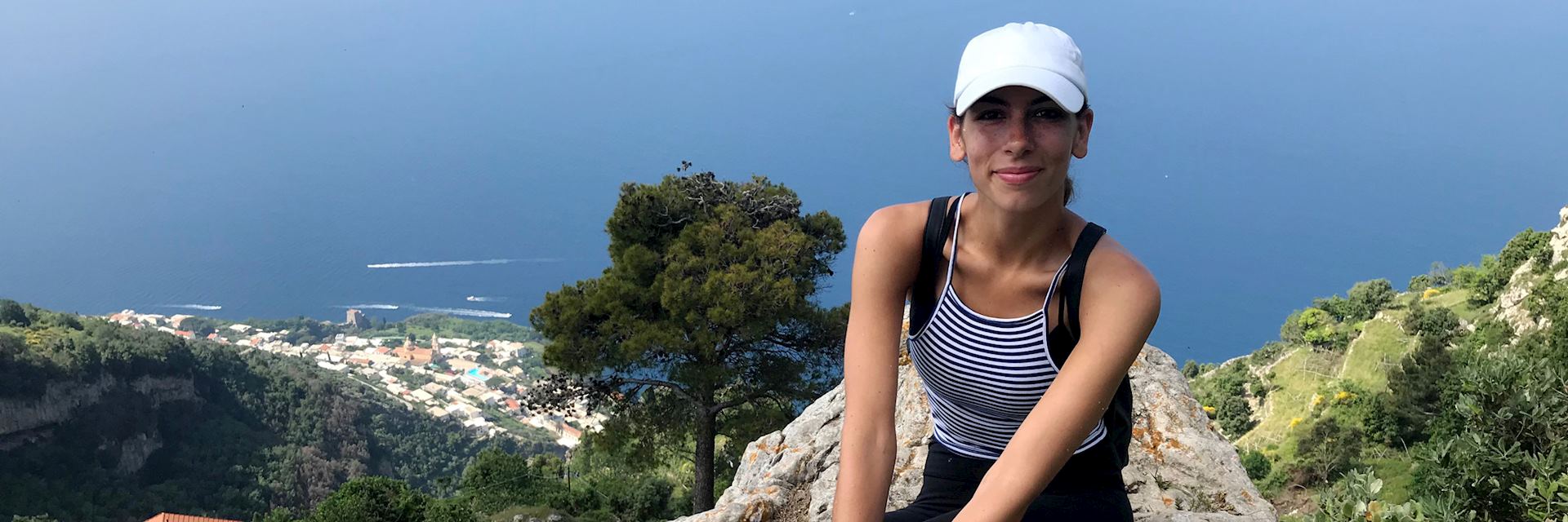 Carly at Path of the Gods, Italy