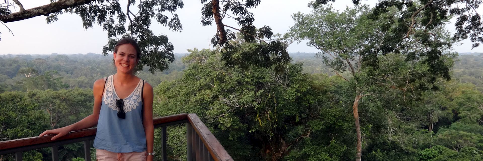 Carolina at Canopy Tower at Sacha Lodge, Ecuador